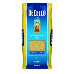 Macarrão Italiano Alfabeto DE CECCO Pacote 500g