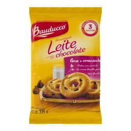 Biscoito BAUDUCCO Amanteigado ao Leite com Gotas de Chocolate Pacote 335g