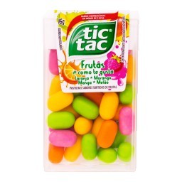 Pastilha com Sabores Sortidos de Frutas TIC TAC Refil 16g