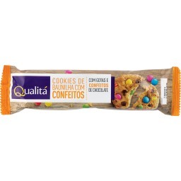 Cookies de Baunilha com Confeitos QUALITÁ Pacote 110g