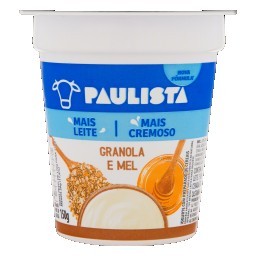 Iogurte Paulista Natural Granola e Mel 150g