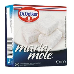 Pó para Maria Mole Sabor Coco Dr. OETKER Caixa 50g