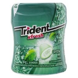 Goma de Mascar Menta Zero Açúcar Trident Xfresh Pote 56g