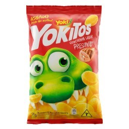 Salgadinho de Milho Sabor Presunto Conchinhas YOKITOS Pacote 54g