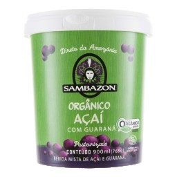 Açaí Orgânico com Guaraná SAMBAZON Pote 900ml