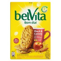 Biscoito Integral Maçã & Canela Belvita Caixa 75g 3 Unidades