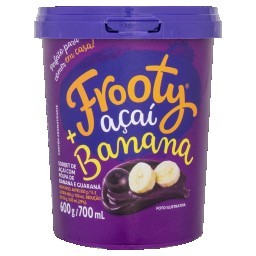 Sorbet Açaí e Banana Frooty Pote 700ml