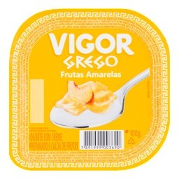 Iogurte Grego Sabor Frutas Amarelas VIGOR 100g