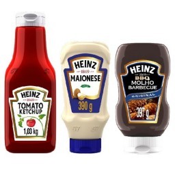 Kit Ketchup Heinz 1,033 kg + Maionese Heinz 390g + Barbecue Heinz 397g