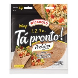 Wrap WICKBOLD Tá Pronto Sabor Proteína Pacote 270g