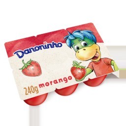 Danoninho Petit Suisse Morango 240g 6 unidades