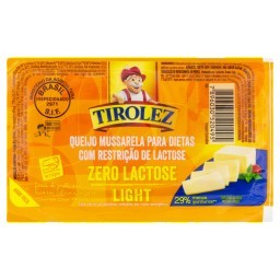 Queijo Mussarela Light Zero Lactose TIROLEZ Pedaço 340g