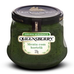 Geléia Agridoce QUEENSBERRY Sabor Menta Com Hortelã Pote 320g