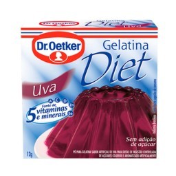 Gelatina em Pó Sabor Uva Diet Dr. OETKER Caixa 12g