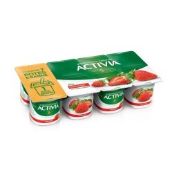 Activia Polpa Morango 800g 8 unidades