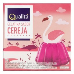 Gelatina em Pó Cereja Qualitá Caixa 20g 