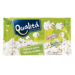 Pipoca para Microondas Sabor Queijo QUALITÁ 100g