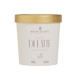 Gelato Sabor Leite BACIO DI LATTE Pote 490ml