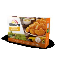 Empanado de Frango Sabor Queijo AUROGGETS 300g