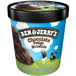 Sorvete de Chocolate Fudge Brownie BEN&JERRYS Pote 458ml