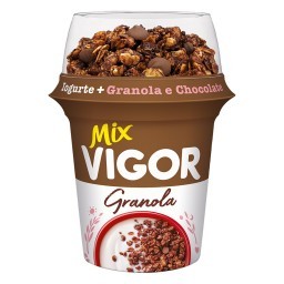 Iogurte Integral VIGOR Mix Sabor Granola E Chocolate Pote 165g