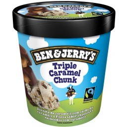 Sorvete de Pote Ben & Jerrys Triple Caramel Chunk 458ml