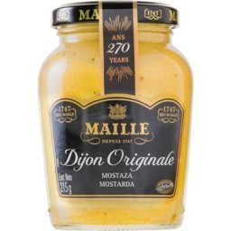 Mostarda Francesa Dijon Tradicional MAILLE Vidro 215g