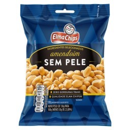 Amendoim Frito E Salgado Sem Pele Elma Chips Pacote 100G