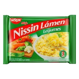 Macarrão Instantâneo de Legumes Nissin Miojo Lámen Pacote 85g