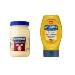 Kit Hellmann's Maionese Vegana 250G + Mostarda 170g