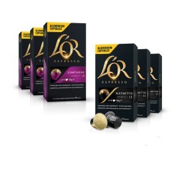 Kit 3 Cápsulas De Café L'OR Ristretto 10un & 3 Cápsulas De Café L'OR Sontuoso 10un