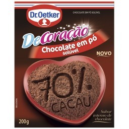 Chocolate em Pó Solúvel Cacau Dr. OETKER Caixa 200g