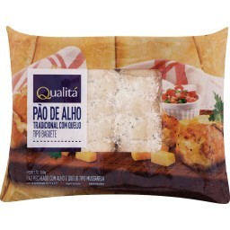 Pão de Alho Tradicional com Queijo Tipo Baguete QUALITÁ 300g