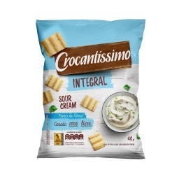 Snack de Trigo Integral Sour Cream Crocantíssimo Pacote 40g