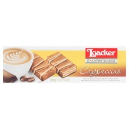 Biscoito Wafer Italiano LOACKER Cappuccino Pacote 100g