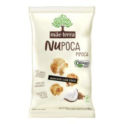 Pipoca Mãe Terra Açúcar Mascavo com Coco Integral e Orgânica 40 GR