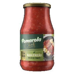 Molho de Tomate Manjericão Pomarola Vidro 420g