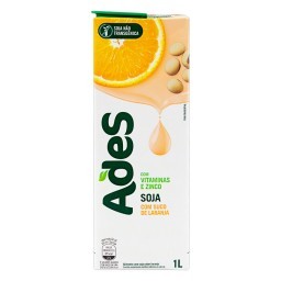 Bebida a Base de Soja Ades Frutas Sabor Laranja TP 1L