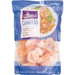 Camarão Qualitá Descascado Cozido Congelado 36/50 400G