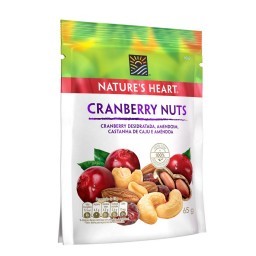 Snack NATURES HEART Cranberry Nuts 65g