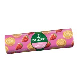 Biscoito Piraquê Recheado Morango 160g