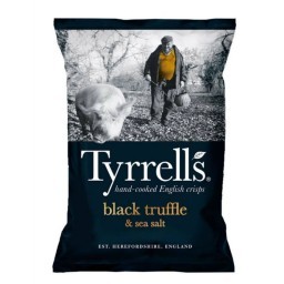 Batata Frita com Sal Marinho Trufa Preta Tyrrells Pacote 150g