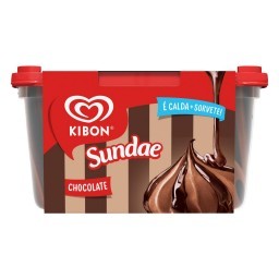 Sorvete Sundae Chocolate Trufado KIBON 1,4 Litros