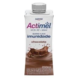 Bebida Láctea UHT Chocolate Zero Lactose Actimel Caixa 200ml