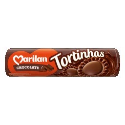 Biscoito Recheio Chocolate Marilan Tortinhas Pacote 160g