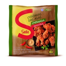 Empanado de Frango Coxinha da Asa Apimentada Sadia Pacote 400g