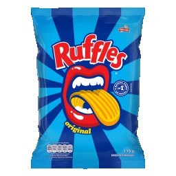 Batata Frita Ondulada Original Elma Chips Ruffles Pacote 115g