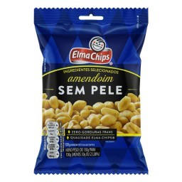 Amendoim Frito Salgado sem Pele Elma Chips Pacote 100g