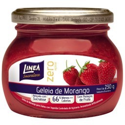 Geleia Diet de Morango LINEA Vidro 230g