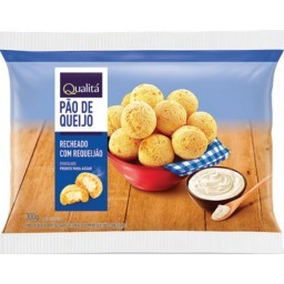 Pão de Queijo Congelado Recheio Requeijão Qualitá Pacote 300g